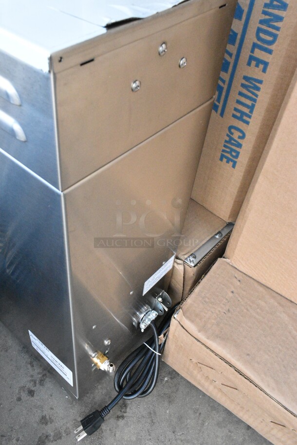 BRAND NEW SCRATCH AND DENT! Curtis D500GT12A000 Stainless Steel Automatic Airpot Coffee Brewer with Digital Controls. 120 Volts, 1 Phase.  - Image 9 of 10