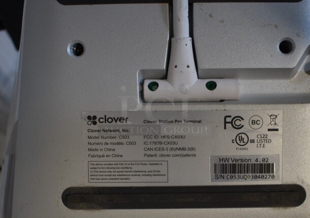 Clover Model C503 7" POS Monitor, Clover Tap To Pay Unit and Clover Model K400 Flex Cradle - Image 4 of 4