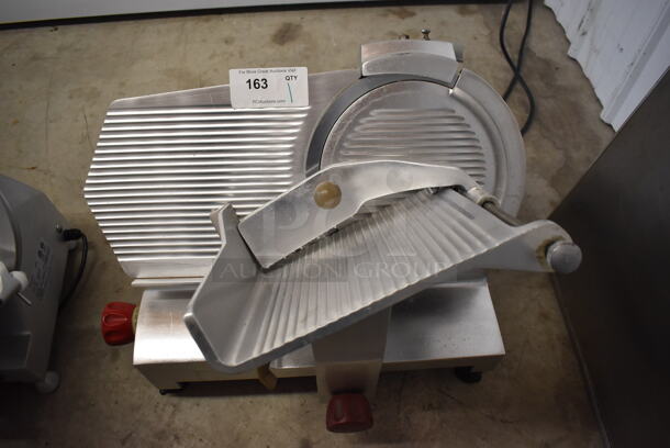 Fleetwood 312 Stainless Steel Commercial Countertop Meat Slicer w/ Blade Sharpener. 115 Volts, 1 Phase. 23x18x19. Tested and Working!