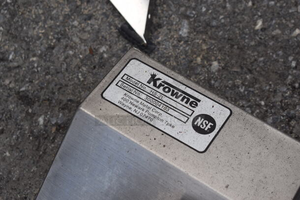 Krowne Stainless Steel Single Bay Wall Mount Sink w/ Faucet and Handles. - Image 4 of 4