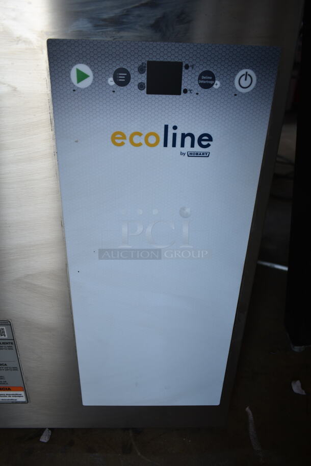 BRAND NEW SCRATCH AND DENT! Hobart EDH Stainless Steel Commercial Straight Pass Through Dishwasher. 208/240 Volts, 3 Phase.  - Image 3 of 10