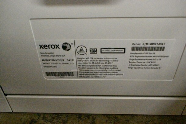 Xerox D-A271 Countertop Printer.  - Image 9 of 9