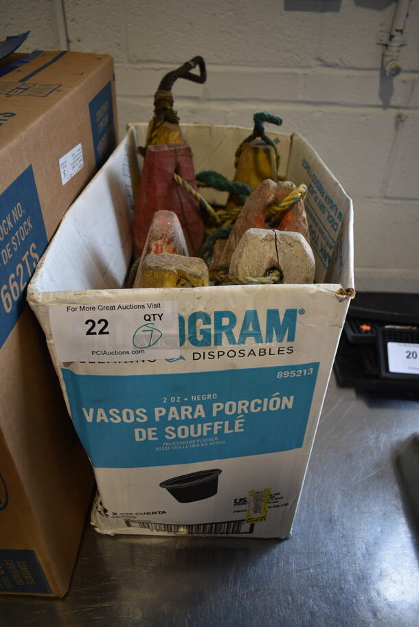 7 Wooden Decorative Buoys. 7 Times Your Bid! - Image 2 of 3