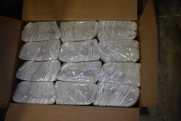ALL ONE MONEY! Lot of 4 Boxes of Various Items Including Plastic Lids, Straws and Napkins - Image 6 of 7
