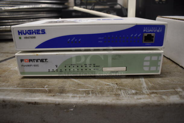 2 Items; Hughes HR4700W and Fortinet FortiWiFi 60C. 8.5x7.5x1.5. 2 Times Your Bid! - Image 4 of 4
