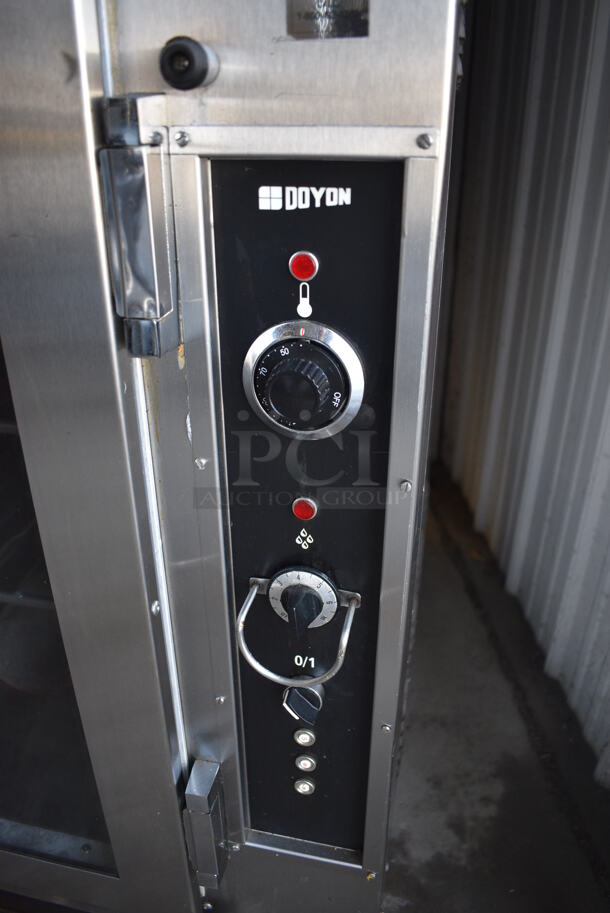 Doyon Stainless Steel Commercial Natural Gas Powered Oven Proofer on Commercial Casters. 208 Volt Controls. 36.5x53x72.5 - Image 5 of 11