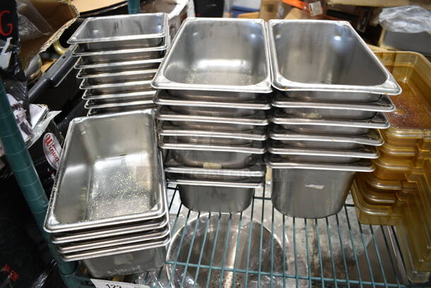 50 Various Drop In Bins; Stainless STeel and Poly. Includes 1/3 Size, 1/4 Size and 1/9 Size. 50 Times Your Bid! - Image 7 of 8