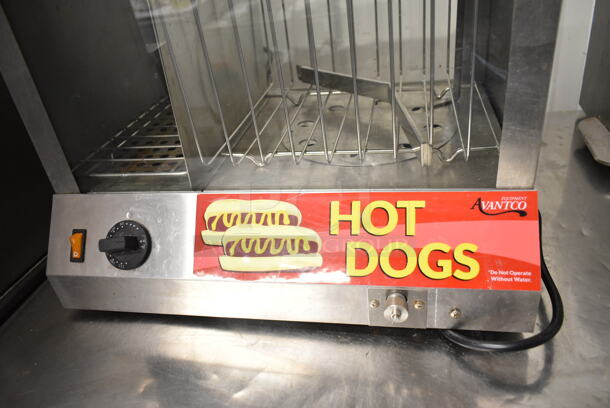 Avantco 177HDS100 Stainless Steel Commercial Countertop 100 Dog Hot Dog Steamer. 120 Volts, 1 Phase. Tested and Working! - Image 3 of 6