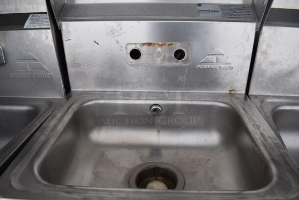 Advance Tabco Stainless Steel Commercial Single Bay Wall Mount Sink. 17x16x38 - Image 5 of 5