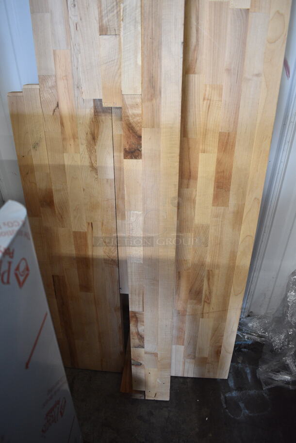 BRAND NEW SCRATCH AND DENT! Regency 600WTOB3072G Wood Top Work Table. See Pictures for Damage. - Image 4 of 6