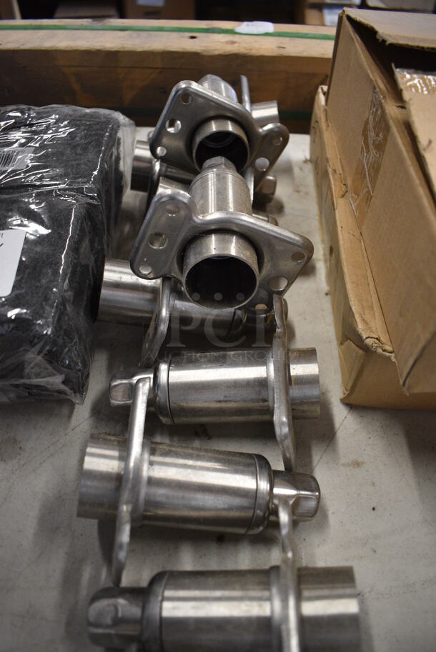 ALL ONE MONEY! Lot of 12 Metal Legs. 4x2.5x5 - Image 2 of 3