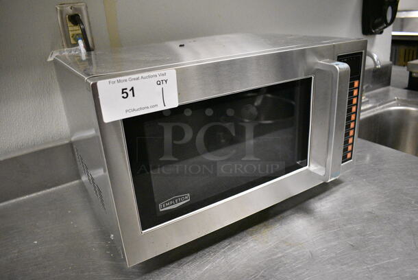 Templeton AFA-GMW-002 Stainless Steel Commercial Countertop Microwave Oven. 120 Volts, 1 Phase. 20.5x17x12. Item Was in Working Condition on Last Day of Business. (kitchen) - Image 3 of 7