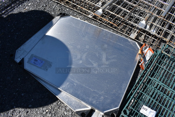 ALL ONE MONEY! Lot of 2 Chrome Finish Shelves. 30x24x1.5 - Image 3 of 3