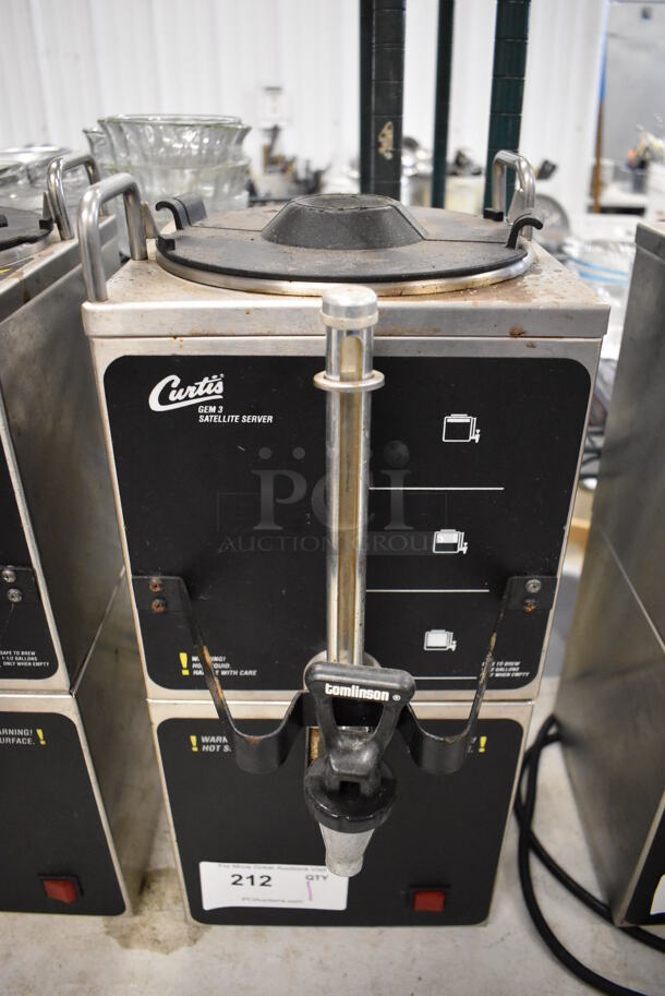 Curtis GEM-3-02 Stainless Steel Commercial Coffee Server on Curtis GEM-5 Stainless Steel Commercial Stand. 120 Volts, 1 Phase. 9x13.5x20 - Image 1 of 5