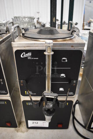 Curtis GEM-3-02 Stainless Steel Commercial Coffee Server on Curtis GEM-5 Stainless Steel Commercial Stand. 120 Volts, 1 Phase. 9x13.5x20