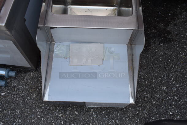BRAND NEW SCRATCH AND DENT! Advance Tabco SL-RS-12 Stainless Steel Blender Station with Dump Sink. No Legs.  - Image 3 of 5