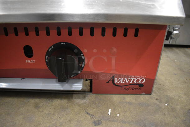 2022 Avantco 177CAG24TG Stainless Steel Commercial Countertop Natural Gas Powered Flat Top Griddle. 24x29x12 - Image 2 of 6