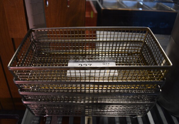 4 Metal Baskets. 10.5x5.5x2.5. 4 Times Your Bid!