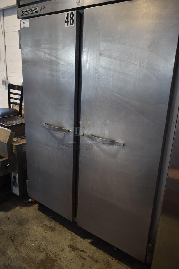 Beverage Air ER48-1AS Stainless Steel Commercial 2 Door Reach In Cooler. 115 Volts, 1 Phase. Cannot Test Due To Plug Style. - Image 3 of 6