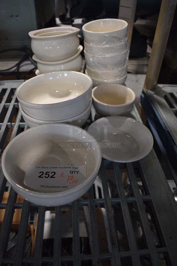 ALL ONE MONEY! Lot of 13 Various White Ceramic Bowls - Image 4 of 4
