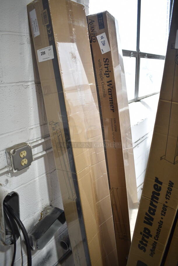 2 BRAND NEW IN BOX! Avantco 177SW72TCP Stainless Steel Commercial 72" High Wattage Strip Warmer. 120 Volts, 1 Phase. 2 Times Your Bid! - Image 2 of 4