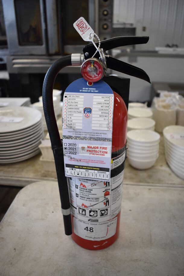 Kidde Dry Chemical Fire Extinguisher. 5x5x17