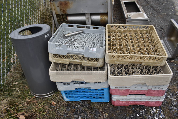 ALL ONE MONEY! Lot of Poly Dish Caddies and Trash Can - Image 2 of 3