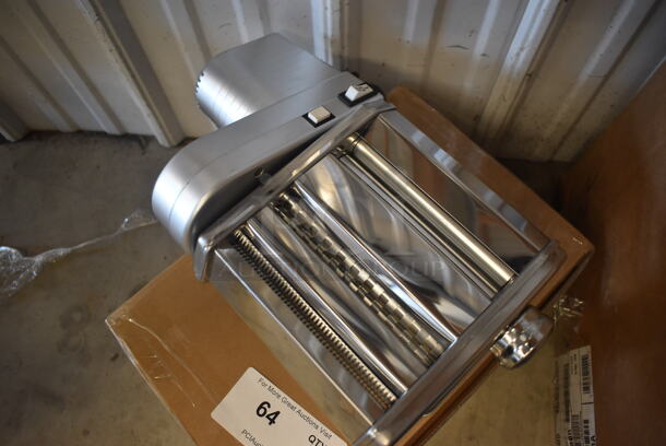 LIKE NEW! Choice Prep 407PASTAKIT Stainless Steel Countertop Hybrid Pasta Machine with 2-Speed Motor. Used a Few Times at Trade Show as a Demonstration. 14x8x6. Tested and Working! - Image 3 of 9