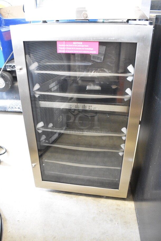 BRAND NEW SCRATCH AND DENT! Danby DWC040A3BSSDD 38 Bottle Free-Standing Metal Wine Cooler Merchandiser. 115 Volts, 1 Phase. Tested and Working! - Image 2 of 6