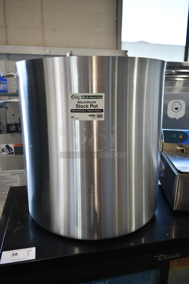 BRAND NEW SCRATCH AND DENT! Choice 471SP160QTHD 160 Qt. Heavy Weight Aluminum Stock Pot - Image 2 of 5