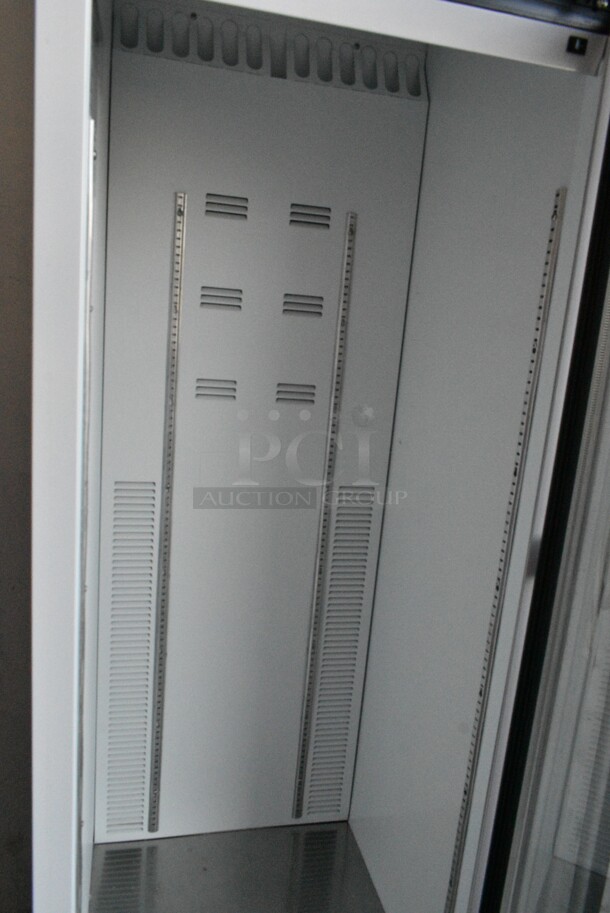 2019 Habco SE18 Metal Commercial Single Door Reach In Cooler Merchandiser. 115 Volts, 1 Phase. Tested and Working! - Image 2 of 3
