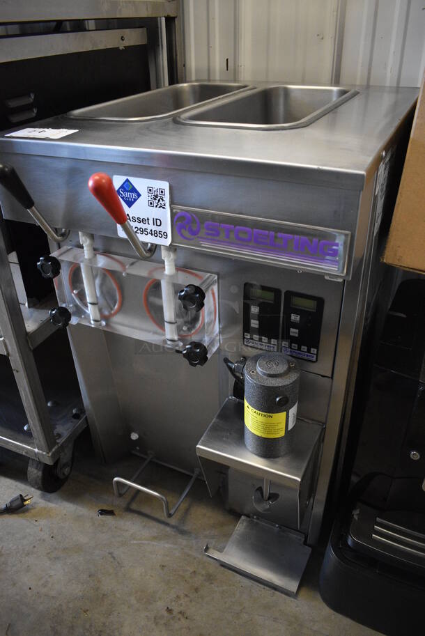 Stoelting Model SF144-38I Stainless Steel Commercial Countertop Air Cooled 2 Flavor w/ Twist Soft Serve Ice Cream Machine. 208-240 Volts, 1 Phase. 22x33.5x32.5 - Image 2 of 6