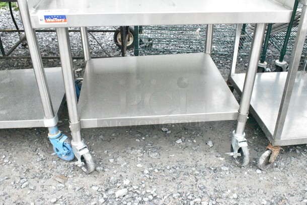 Stainless Steel Equipment Stand w/ Under Shelf on Commercial Casters.  - Image 3 of 5