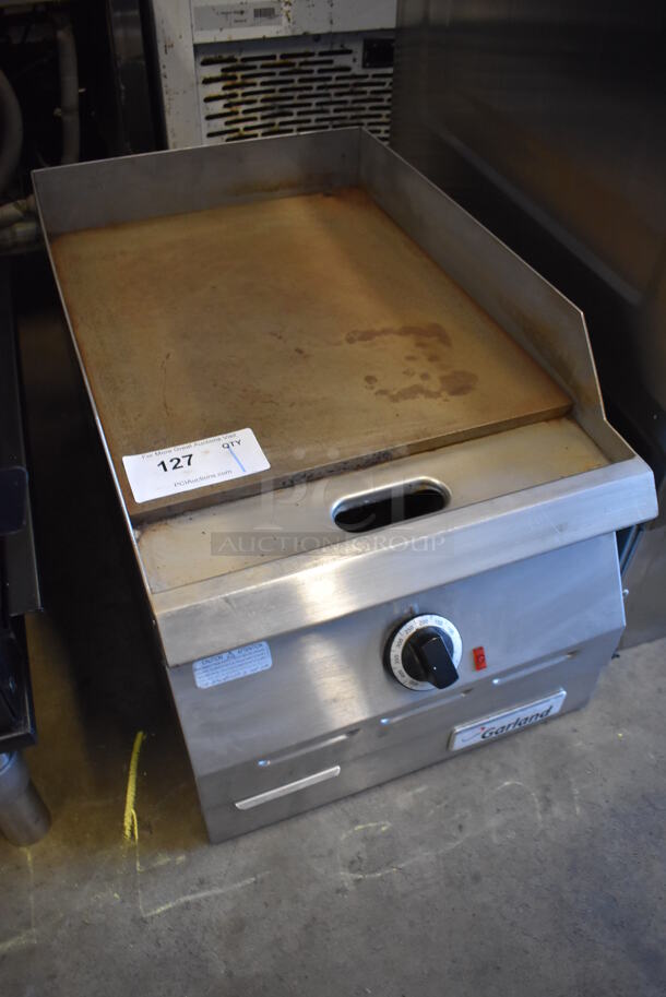 Garland Stainless Steel Commercial Countertop Electric Powered Flat Top Griddle w/ Thermostatic Controls. 15x24x14 - Image 2 of 5