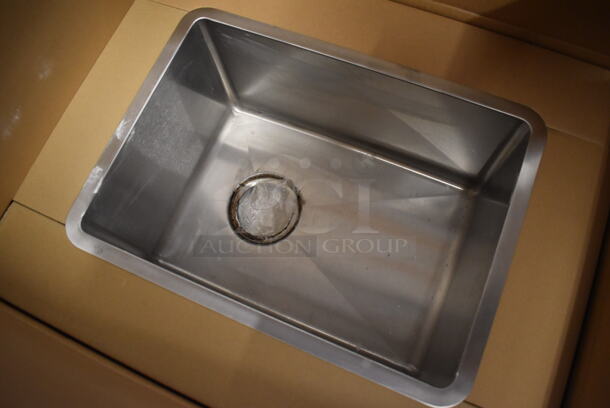 BRAND NEW SCRATCH AND DENT! Elkay ECTRU12179DBG 14 Inch Undermount Kitchen Sink with 9 Inch Bowl Depth, 18-Gauge Stainless Steel Construction, Polished Satin Finish. Stock Picture Used For Gallery Picture. - Image 5 of 7
