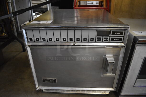 Amana Model RC/14SE Metal Commercial Countertop Microwave Oven. 18x21.5x18 - Image 1 of 4