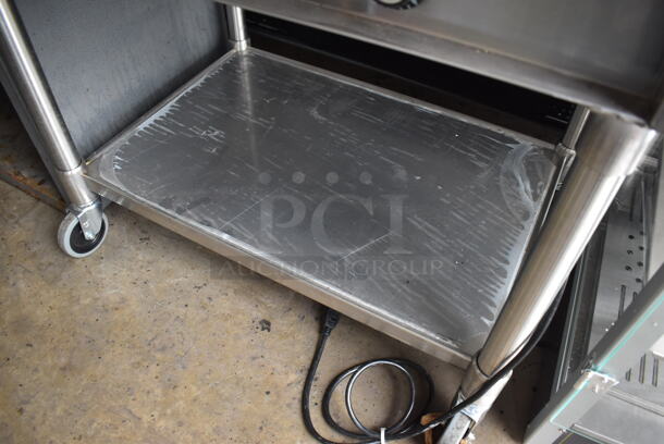 BRAND NEW SCRATCH AND DENT! Eagle SPHT2-120 Stainless Steel Commercial Electric Powered 2 Well Steam Table w. Under Shelf. 120 Volts, 1 Phase. 33x24x36. Tested and Working! - Image 7 of 7