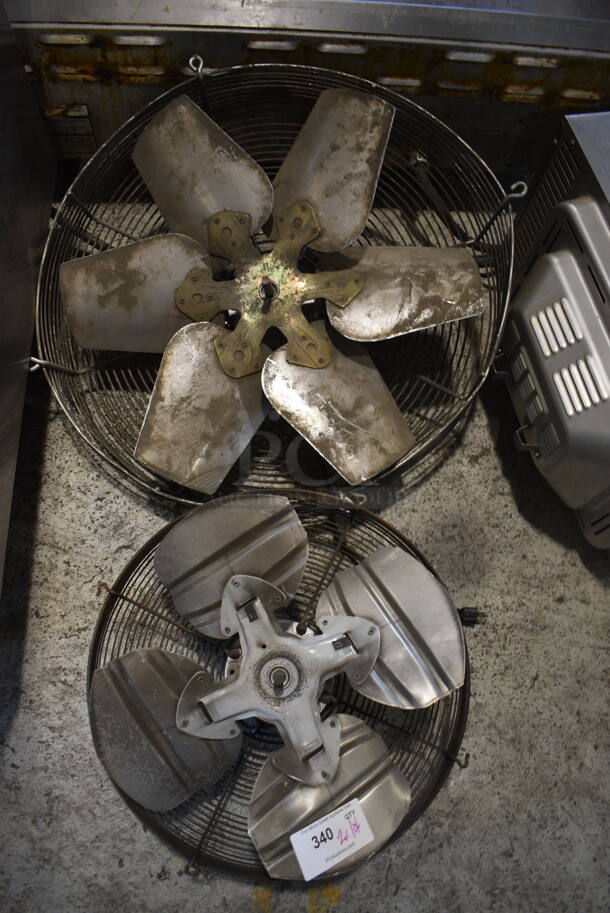 2 Metal Fan Pieces. 26x26x10, 18x18x10. 2 Times Your Bid! - Image 1 of 3