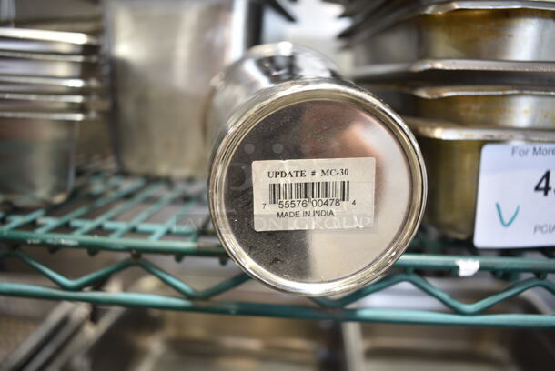 19 Various Stainless Steel Cylindrical Bins, Bowls and Mixing Cups. Includes 8.5x8.5x7.5, 4x4x7.5. 19 Times Your Bid! - Image 7 of 9