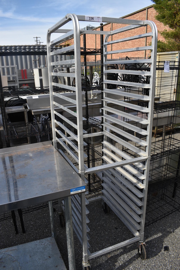 Metal Commercial Pan Transport Rack on Commercial Casters. 20.5x26x70 - Image 2 of 4