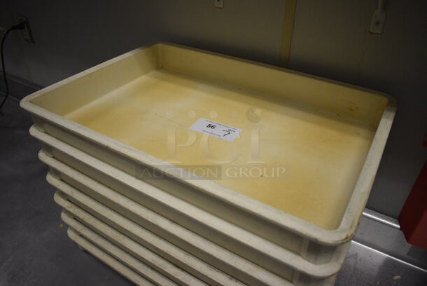 7 White Poly Dough Bins. 18x26x3. 7 Times Your Bid! (kitchen) - Image 3 of 3