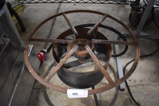 Metal Commercial Countertop Propane Gas Powered Single Burner Stock Pot Range. 16x16x12 - Image 2 of 3