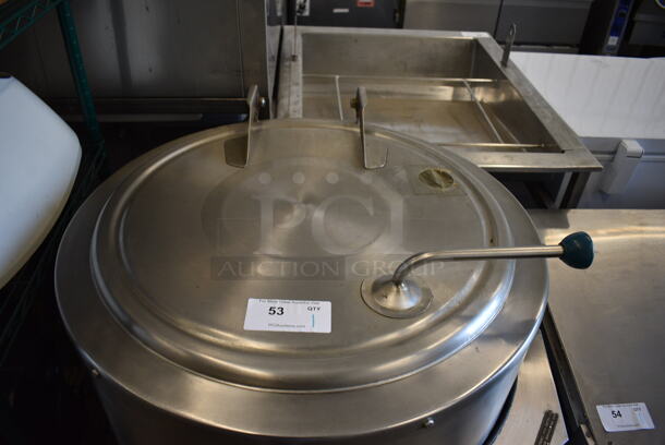 Legion HEC 30 Stainless Steel Commercial Electric Powered Floor Style Steam Kettle. 33x35x44 - Image 3 of 9
