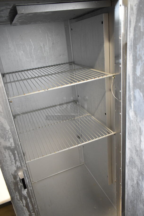 Traulsen Stainless Steel Commercial Single Door Reach In Freezer on Commercial Casters. Tested and Working! - Image 2 of 4
