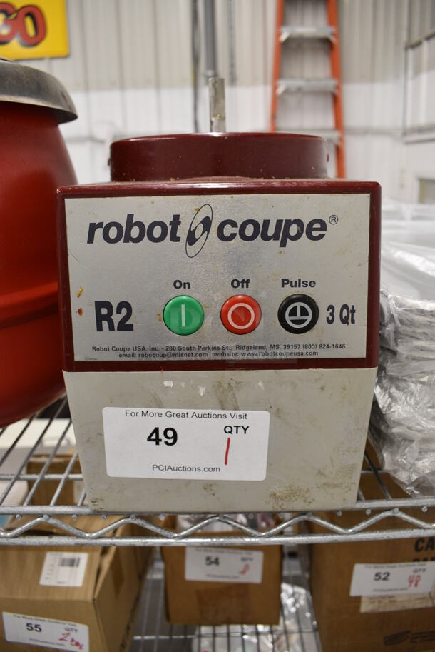 Robot Coupe Model R2N Metal Commercial Countertop Food Processor Base. 120 Volts, 1 Phase. 7.5x11x11. Tested and Working!