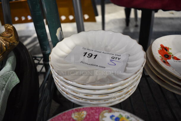 5 White Ceramic Saucers. 6x6x1. 5 Times Your Bid! - Image 3 of 3