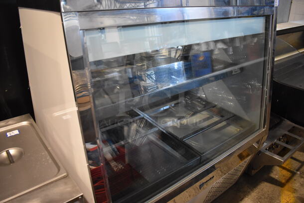 CustomCool Stainless Steel Commercial Floor Style Deli Display Case Merchandiser. 48x35x54.5. Tested and Working! - Image 2 of 5