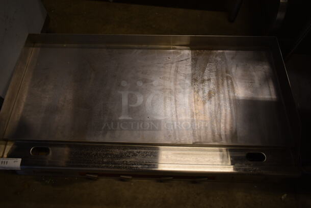 Avantco 177EG48N Stainless Steel Commercial Countertop Electric Powered Flat Top Griddle. 208/240 Volts, 1 Phase.  - Image 2 of 4
