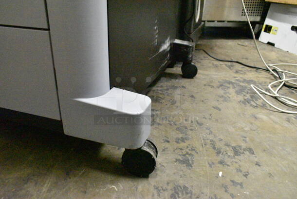 HP CF367A Floor Style Printer w/ Attachment on Casters.  - Image 11 of 12
