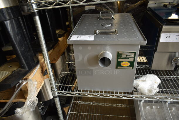 BRAND NEW SCRATCH AND DENT! Regency 600GT7 14 lb. 7 GPM Grease Trap with 2" Non-Threaded Connections - Image 2 of 7